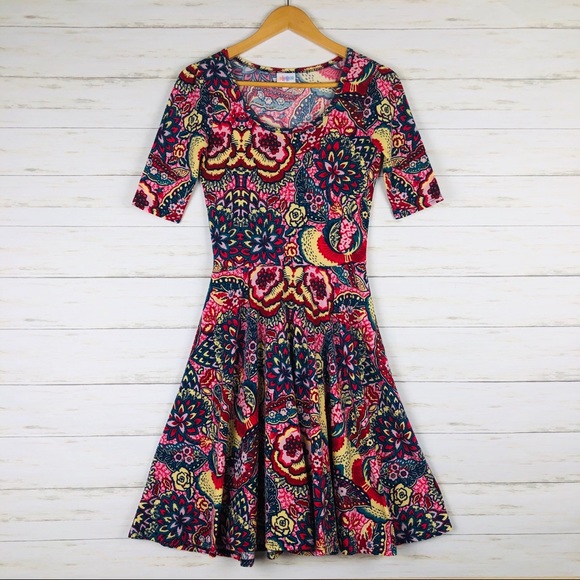 LuLaRoe Dresses & Skirts - LuLaRoe Nicole Dress A-Line Floral Size XS
